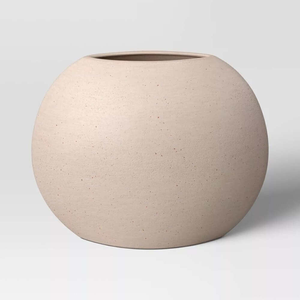 Small Ceramic Disc‎ Vase – Threshold Target 2024 Neutral Modern
